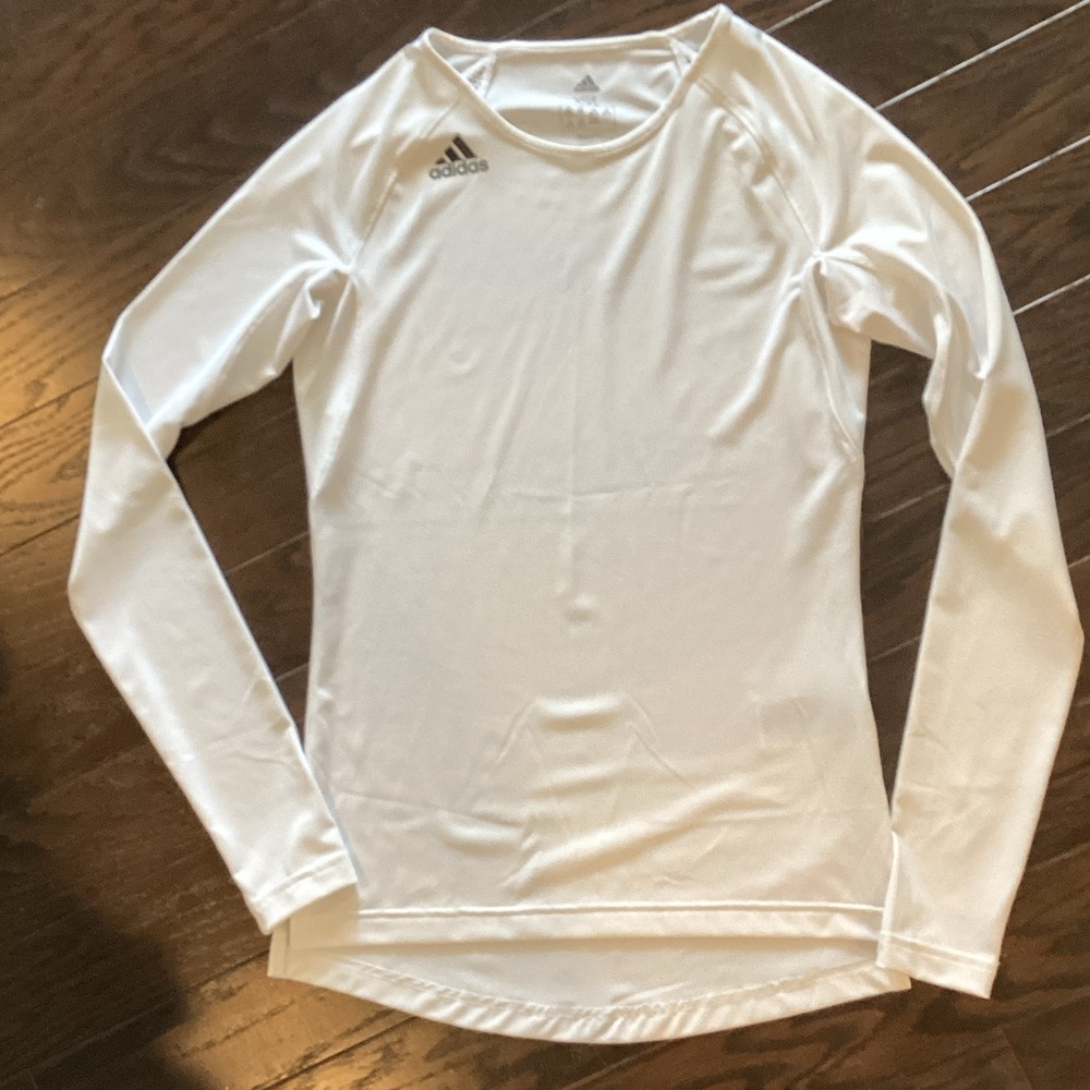 Adidas Classic White Long Sleeve Top